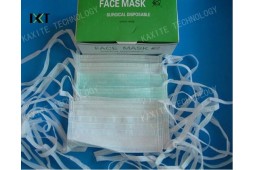 Máscara facial desechable, máscara facial no tejida, lazo en máscara facial, tela no tejida, productos médicos
